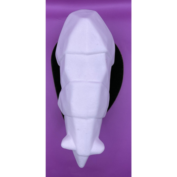 Ceramic Geometric Cubist Abstract Art Polar Bear Figurine - Picture 9 of 12